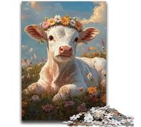 1000 Pieces Jigsaw Puzzles For Teens And Adults Cute Baby Calf 1000 Pieces for Teenagers,Decompressing Intellectual Educational Toy Perfect Decoration (38x26cm)