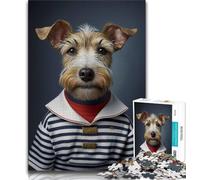 1000 Pieces Jigsaw Puzzles For Teens And Adults Cute Dog in Style Poster Adult Jigsaw,Educational Games Wall Decoration Unique Birthday And Xmas Gifts (size 75x50cm)