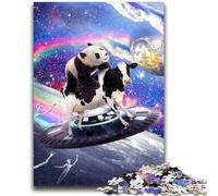 1000 Pieces Jigsaw Puzzles For Teens And Adults Cute Funny Panda Cow Learning Educational Toys Fun at Home Activities, Birthday Present,Travel Gifts 50x75cm