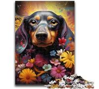 1000 Pieces Jigsaw Puzzles For Teens And Adults Dachshund Puzzles for Adults,Interesting Stress Reduction Parent-child Interaction (26x38cm)