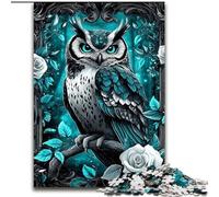 1000 Pieces Jigsaw Puzzles For Teens And Adults Dark Owl, for Age 14 Years And over Home Decor As A Gift for The Whole Family And Friends (Size 26x38cm)