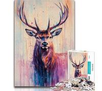 1000 Pieces Jigsaw Puzzles For Teens And Adults Deer Teenager Puzzles,Toys Educational Games Stress Relieving Unique Birthday And Gifts (size 38x26cm)