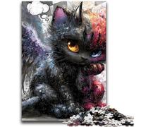 1000 Pieces Jigsaw Puzzles For Teens And Adults Devil Kitten Educational Family Game Is Ideal As Gifts for The Whole Family for 14+ 50x75cm
