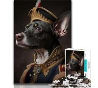 1000 Pieces Jigsaw Puzzles For Teens And Adults Dog in Military Uniform Adult Jigsaw,Educational Games Wall Decoration Unique Birthday And Xmas Gifts (size 38x26cm)