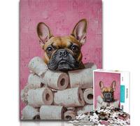 1000 Pieces Jigsaw Puzzles For Teens And Adults Dogs And Toilet Paper,Toys Educational Games Stress Relieving Great Gifts And Toys (38x26cm)