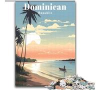 1000 Pieces Jigsaw Puzzles For Teens And Adults Dominican Republic Travel Family Fun Fun at Home Activities, Birthday Present,Travel Gifts, for And 14 Years Old (38x52cm) 1000pcs