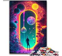 1000 Pieces Jigsaw Puzzles For Teens And Adults Door to The Unknown, Stress Reliever Difficult Challenge Secret Santa Gifts (Size 26x38cm)