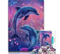 1000 Pieces Jigsaw Puzzles For Teens And Adults Dream Dolphin Teenager Puzzles,Educational Stress Relief Toy Great Gifts And Toys (size 38x26cm)