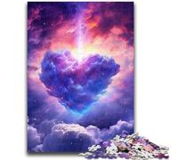 1000 Pieces Jigsaw Puzzles For Teens And Adults Dreamy Heart Shaped Clouds Teenager Puzzles,is Ideal As Gifts for The Whole Family for Age 14 (75x50cm)