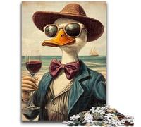 1000 Pieces Jigsaw Puzzles For Teens And Adults Drinking Duck 1000 Pieces for Adults,Educational Games DIY Toys Great Gifts And Toys (50x75cm)