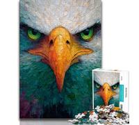 1000 Pieces Jigsaw Puzzles For Teens And Adults Eagle Oil Painting Adult Jigsaw,Educational Toys & Games for Adults And Teenagers (size 75x50cm)