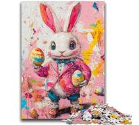1000 Pieces Jigsaw Puzzles For Teens And Adults Easter Bunny Vibrant And Unique Design Relaxing & Challenging Puzzle Experience 26x38cm