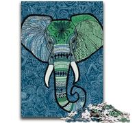 1000 Pieces Jigsaw Puzzles For Teens And Adults Elephant Stress Reliever Difficult Challenge Is Ideal As Gifts for The Whole Family 50x75cm