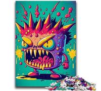 1000 Pieces Jigsaw Puzzles For Teens And Adults Evil Graffiti Creature Learning Educational Toys Fun at Home Activities, Birthday Present,Travel Gifts 50x75cm