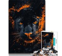 1000 Pieces Jigsaw Puzzles For Teens And Adults Fantasy Black Panther Puzzles for Adults,Family Game Stress Reliever Difficult Challenge Suitable for Couples (size 75x50cm)