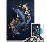 1000 Pieces Jigsaw Puzzles For Teens And Adults Fantasy Dolphin Teenager Puzzles,Toys Educational Games Stress Relieving Unique Birthday And Gifts (size 38x26cm)