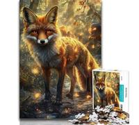 1000 Pieces Jigsaw Puzzles For Teens And Adults Fantasy Fox Adult Jigsaw,Educational Games Wall Decoration Unique Birthday And Xmas Gifts (size 38x26cm)
