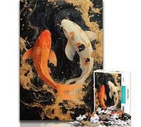 1000 Pieces Jigsaw Puzzles For Teens And Adults Fantasy Koi 1000 Pieces for Teenagers,for Educational Game Challenge Toy Birthday Present, Gifts, Wall Art (size 75x50cm)