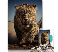1000 Pieces Jigsaw Puzzles For Teens And Adults Fantasy Leopard 1000 Piece Puzzle,Stress Reliever Staycation Kill Time Wishlist with Santa Claus (size 38x26cm)