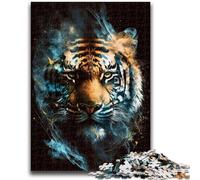 1000 Pieces Jigsaw Puzzles For Teens And Adults Fantasy Tiger Suitable for People Aged 14 And Above Educational Game Challenge Toy Gift For Birthdays 50x75cm