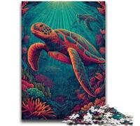 1000 Pieces Jigsaw Puzzles For Teens And Adults Fantasy Turtle 1000 Pieces for Adults,Stress Reliever Staycation Kill Time Parent-child Interaction (50x75cm)