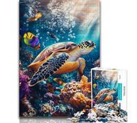 1000 Pieces Jigsaw Puzzles For Teens And Adults Fantasy Turtle Adult Jigsaw,Educational Toys & Games for Adults And Teenagers (size 75x50cm)