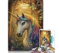 1000 Pieces Jigsaw Puzzles For Teens And Adults Fantasy Unicorn Puzzles for Adults,Family Game Stress Reliever Difficult Challenge Suitable for Couples (size 75x50cm)