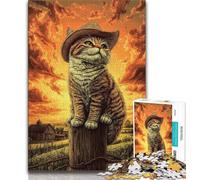1000 Pieces Jigsaw Puzzles For Teens And Adults Farm Cat,Challenging Game Toys for Is Ideal As A Gift for The Whole Family (38x26cm)