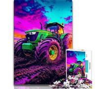 1000 Pieces Jigsaw Puzzles For Teens And Adults Farm Implement Tractor Teenager Puzzles,Toys Educational Games Stress Relieving Unique Birthday And Gifts (size 75x50cm)