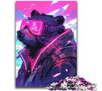 1000 Pieces Jigsaw Puzzles For Teens And Adults Fashion Brown Bear Learning Educational Toys Fun at Home Activities, Birthday Present,Travel Gifts 50x75cm
