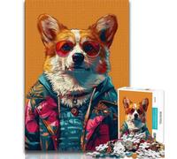 1000 Pieces Jigsaw Puzzles For Teens And Adults Fashion Dog Teenager Puzzles,Fun Present & Activity for Home,Toy for Rainy Days 38x26cm