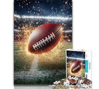 1000 Pieces Jigsaw Puzzles For Teens And Adults Flame Rugby Puzzles for Adults,Challenging Difficult Deal As Gifts for The Whole Family 38x26cm
