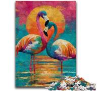 1000 Pieces Jigsaw Puzzles For Teens And Adults Flamingo 1000 Pieces for Teenagers,Fun Games Wall Decoration Unique Birthday And Xmas Gifts (38x26cm)
