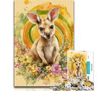 1000 Pieces Jigsaw Puzzles For Teens And Adults Flower Kangaroo Adult Puzzles,learning Educational for Is Ideal As A Gift for The Whole Family 38x26cm