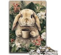 1000 Pieces Jigsaw Puzzles For Teens And Adults Flowers And Rabbits Stress Reliever Difficult Challenge Unique Home Decor And Gifts 26x38cm