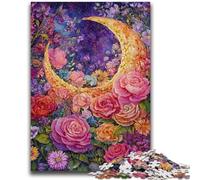 1000 Pieces Jigsaw Puzzles For Teens And Adults Flowers Moon Decompressing Intellectual Educational Toy Great Gifts And Toys 26x38cm