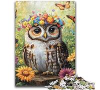 1000 Pieces Jigsaw Puzzles For Teens And Adults Flowers Owl Adult Jigsaw,Staycation Kill Time with Fully Interlocking Randomly Shaped Pieces (50x75cm)