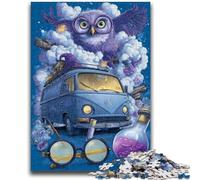 1000 Pieces Jigsaw Puzzles For Teens And Adults Flowers Owl Puzzles for Adults,Unique Birthday And Gifts for Age 14 Years Up (75x50cm)
