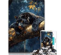1000 Pieces Jigsaw Puzzles For Teens And Adults Forest Leopard Teenager Puzzles,is Ideal As Gifts for The Whole Family for Age 14 26x38cm