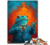 1000 Pieces Jigsaw Puzzles For Teens And Adults Frog in A Suit Brain Teaser Game Educational Game for Birthday, Chrismas for for Age 14 50x75cm