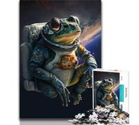 1000 Pieces Jigsaw Puzzles For Teens And Adults Frog Space Astronaut 1000 Pieces for Adults,Educational Games DIY Toys Great Gifts And Toys 75x50cm