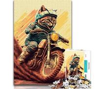 1000 Pieces Jigsaw Puzzles For Teens And Adults Funny Cat Astronaut Space Puzzles for Teenagers,Educational Games Wall Decoration Unique Birthday And Xmas Gifts (size 75x50cm)