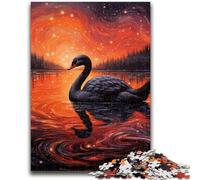 1000 Pieces Jigsaw Puzzles For Teens And Adults Galaxy Black Swan 1000 Pieces for Adults,Educational Games DIY Toys Great Gifts And Toys (26x38cm)