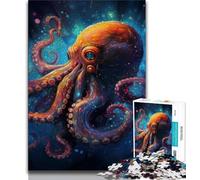 1000 Pieces Jigsaw Puzzles For Teens And Adults Galaxy Octopus Adult Jigsaw,Educational Games Wall Decoration Unique Birthday And Xmas Gifts (size 75x50cm)