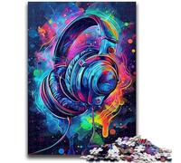 1000 Pieces Jigsaw Puzzles For Teens And Adults Gaming Headset 1000 Piece Puzzle,Staycation Kill Time with Fully Interlocking Randomly Shaped Pieces (26x38cm)