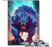 1000 Pieces Jigsaw Puzzles For Teens And Adults Giant Blue Tiger, Family Game Stress Reliever Difficult Challenge A Work of Art for Ages 14+ (Size 26x38cm)