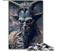 1000 Pieces Jigsaw Puzzles For Teens And Adults Goat Devil, Family Activity Unique Home Decor And Gifts for Ages 14+ (Size 50x75cm)