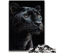1000 Pieces Jigsaw Puzzles For Teens And Adults Golden Black Panther 1000 Piece Puzzle,Challenging Game Toys Wall Decoration Unique Birthday And Xmas Gifts (26x38cm)