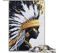 1000 Pieces Jigsaw Puzzles For Teens And Adults Golden Indian Princess, for Age 14 Years And over Home Decor As A Gift for The Whole Family And Friends (Size 26x38cm)
