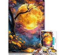 1000 Pieces Jigsaw Puzzles For Teens And Adults Golden Moon Adult Jigsaw,Educational Toys & Games for Adults And Teenagers (size 75x50cm)